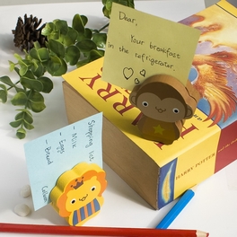 Blancho Bedding [Lion & Monkey] - Card Holder / Wooden Clips / Wooden Clamps / Animal Clips