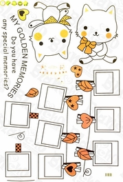 Blancho Bedding Little Cute Cat - Wall Decals Stickers Appliques Home D¨¦cor