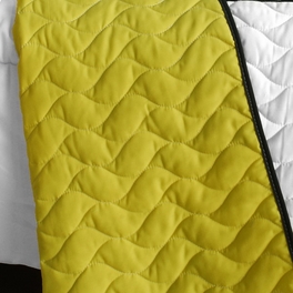 Blancho Bedding [Little Smile] Vermicelli-Quilted Patchwork Geometric Quilt Set Full/Queen