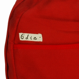Blancho Bedding [Lively Red] Fabric Art School Backpack Outdoor Daypack