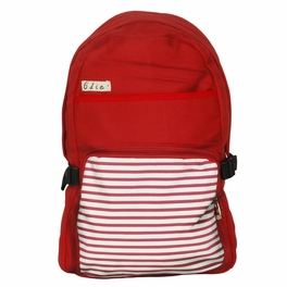 blancho bedding [Lively Red] Fabric Art School Backpack Outdoor Daypack