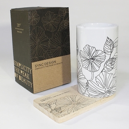 blancho bedding [Lotus Leaves] Graphic Mug / Wood Coaster - No Handle (4.4 inch height)