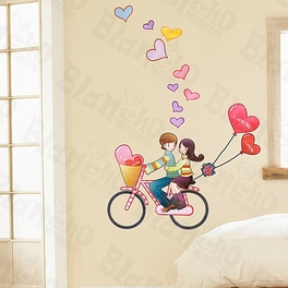 blancho bedding Love Biking - Large Wall Decals Stickers Appliques Home Decor