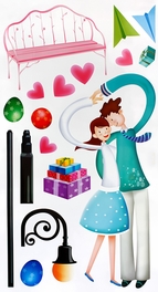 Blancho Bedding Love Is Mutual - Wall Decals Stickers Appliques Home Decor