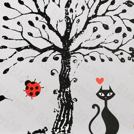 Blancho Bedding Love Under The Tree - Large Wall Decals Stickers Appliques Home Decor