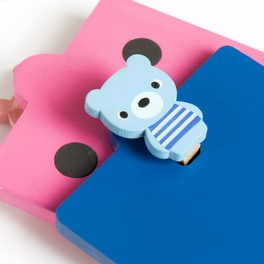 Blancho Bedding [Lovely Bear] - Refrigerator Magnet Clip / Magnetic Clipboard