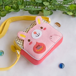 Blancho Bedding [Lovely Bunny] Embroidered Applique Swingpack Bag Purse / Wallet Bag / Shoulder Bag (5.5*4.7*1.2)