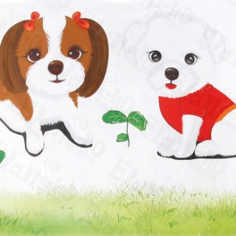 Blancho Bedding Lovely Dog - Large Wall Decals Stickers Appliques Home Decor