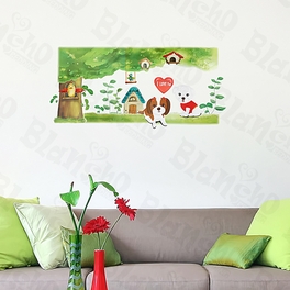 blancho bedding Lovely Dog - Large Wall Decals Stickers Appliques Home Decor