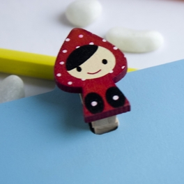 Blancho Bedding [Lovely Doll-2] - Refrigerator Magnet Clip / Magnetic Clipboard