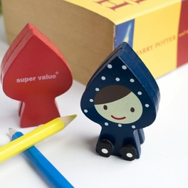 Blancho Bedding [Lovely Doll] - Card Holder / Wooden Clips / Wooden Clamps / Animal Clips