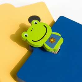 Blancho Bedding [Lovely Frog] - Refrigerator Magnet Clip / Magnetic Clipboard