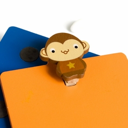 Blancho Bedding [Lovely Monkey] - Refrigerator Magnet Clip / Magnetic Clipboard