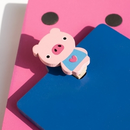 Blancho Bedding [Lovely Pig] - Refrigerator Magnet Clip / Magnetic Clipboard
