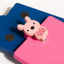 Blancho Bedding [Lovely Rabbit] - Refrigerator Magnet Clip / Magnetic Clipboard