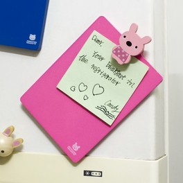 Blancho Bedding [Lovely Rabbit] - Refrigerator Magnet Clip / Magnetic Clipboard