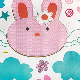 Blancho Bedding Lovely Rabbit - X-Large Wall Decals Stickers Appliques Home Decor