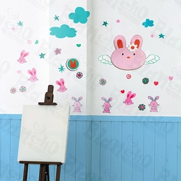 blancho bedding Lovely Rabbit - X-Large Wall Decals Stickers Appliques Home Decor