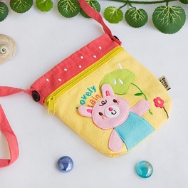 Blancho Bedding [Lovely Rain] Embroidered Applique Mini Swingpack Bag Purse / Wallet Bag / Camera Bag (4.8*5.2)