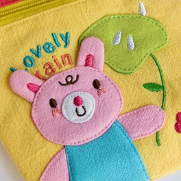 Blancho Bedding [Lovely Rain] Embroidered Applique Mini Swingpack Bag Purse / Wallet Bag / Camera Bag (4.8*5.2)