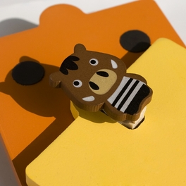 Blancho Bedding [Lovely Wild Boar] - Refrigerator Magnet Clip / Magnetic Clipboard
