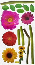 Blancho Bedding Loving Flowers - Wall Decals Stickers Appliques Home Decor