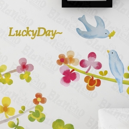Blancho Bedding Lucky Day - Hemu Wall Decals Stickers Appliques Home Decor 12.6 BY 23.6 Inches