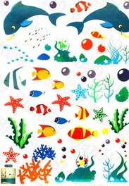 Blancho Bedding Magical Aquarium - Wall Decals Stickers Appliques Home D¨¦cor