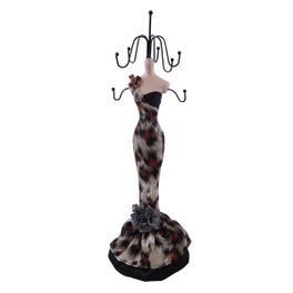 blancho bedding Mannequin In Evening Gown Jewelry Holder (Tan)