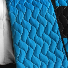 Blancho Bedding [Marsh Hall] Brand New Vermicelli-Quilted Patchwork Quilt Set Full/Queen