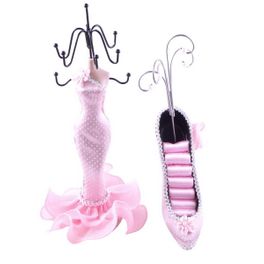 blancho bedding [Maxine] Jewelry Display Holder Stand Combo Light Pink