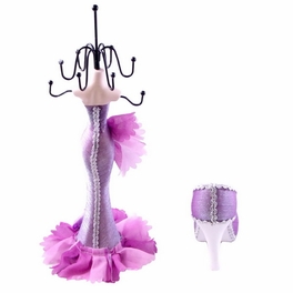 Blancho Bedding [Melody] Jewelry Display Holder Stand Combo Lavender