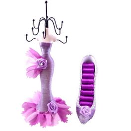 blancho bedding [Melody] Jewelry Display Holder Stand Combo Lavender