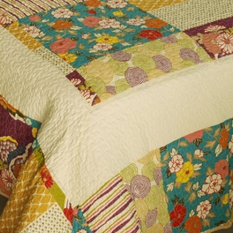 Blancho Bedding [Memory Piano] Cotton 3PC Vermicelli-Quilted Printed Quilt Set (Full/Queen Size)