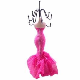 Blancho Bedding [Merry] Jewelry Display Holder Figure Stand Dark Pink