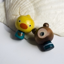 Blancho Bedding [Mini Bear & Chicken] - Refrigerator Magnets / Animal Magnets