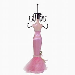Blancho Bedding Mini Doll In Evening Gown Jewelry Holder - PINK