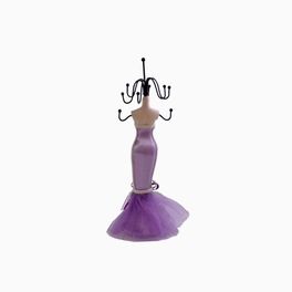 Blancho Bedding Mini Doll In Evening Gown Jewelry Holder - PURPLE