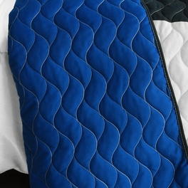 Blancho Bedding [Moment] Vermicelli-Quilted Patchwork Geometric Quilt Set Full/Queen