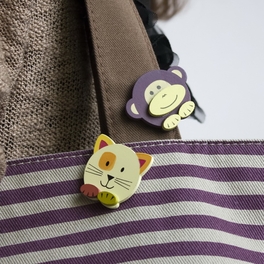 Blancho Bedding [Monkey & Cat] - Brooch / Brooch Pin / Animal Pin Brooch