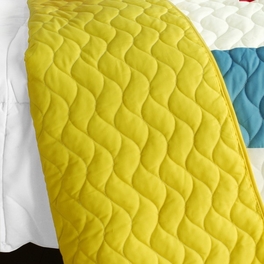 Blancho Bedding [Moon's Passion] Vermicelli-Quilted Patchwork Geometric Quilt Set Full/Queen