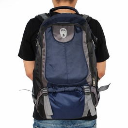 Blancho Bedding [Mountaineering - Midnight Blue & Black] Multipurpose Outdoor Backpack / Dayback / School Bag