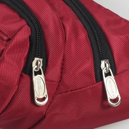 Blancho Bedding [Multi-Ziper] Crimson Multi-Purposes Fanny Waist Pack / Back Pack / Travel Lumbar Pack