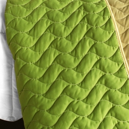 Blancho Bedding [My Garden] Vermicelli-Quilted Patchwork Geometric Quilt Set Full/Queen