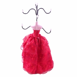 Blancho Bedding [My Heart] Jewelry Display Holder Figure Stand Red