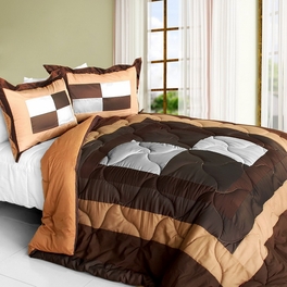blancho bedding [My Lilith] Quilted Patchwork Down Alternative Comforter Set (Full/Queen Size)