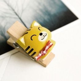 Blancho Bedding [Naughty Animals-1] - Wooden Clips / Wooden Clamps / Mini Clips