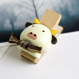 Blancho Bedding [Naughty Animals-1] - Wooden Clips / Wooden Clamps / Mini Clips