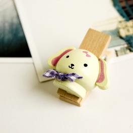 Blancho Bedding [Naughty Animals-2] - Wooden Clips / Wooden Clamps / Mini Clips