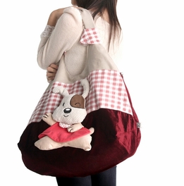 Blancho Bedding [Naughty Rabbit] 100% Cotton Canvas Shoulder Bag / Swingpack / Travel Bag